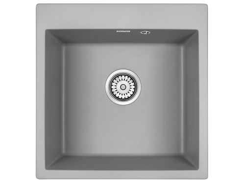 Кухонная мойка Paulmark KANTE 50 PM105152-GRM 50х50 цвет серый